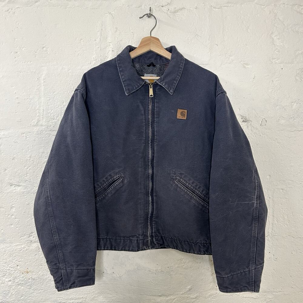 Vintage Carhartt Blanket-Lined Detroit Jacket “Petrol Blue” J204 PTB